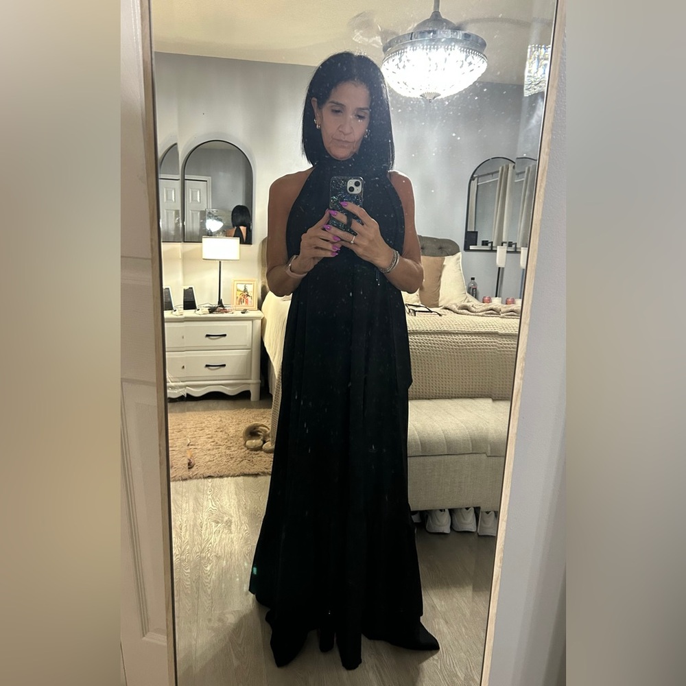 Aura Black Maxi Dress